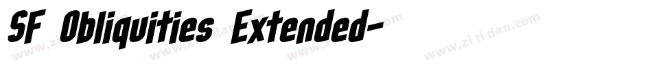 SF Obliquities Extended字体转换